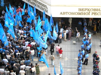 Бунт в крымском парламенте (ВИДЕО)