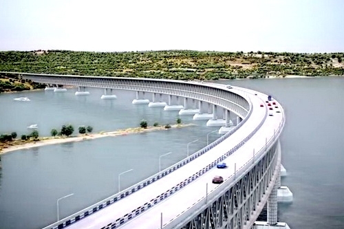 Завершается строительство первой опоры Крымского моста в акватории