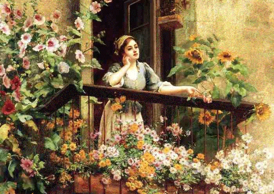 Девочка на балконе
