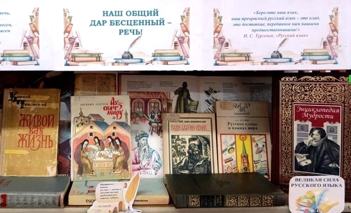 Наш общий дар бесценный – речь