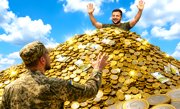 Зеле для полной пэрэмогы трэба щэ трошки грошей