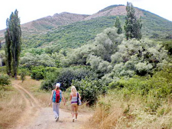 Идем в село Заречное и на гору Тас-Оба