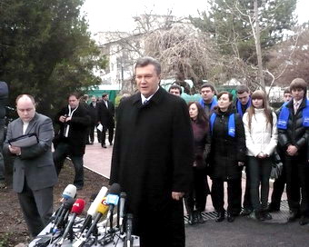 Виктор Янукович возьмется построить мост Крым - Кавказ (ВИДЕО)